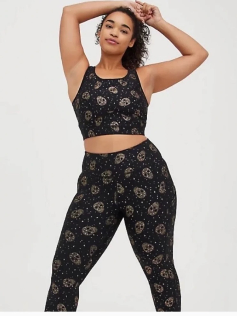 TORRID Performance Core Active Wicking Foil Stars & Skull Sport Set Size 0X